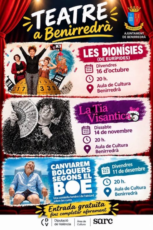 Benirredrà apuesta por el teatro con una comedia gratuita