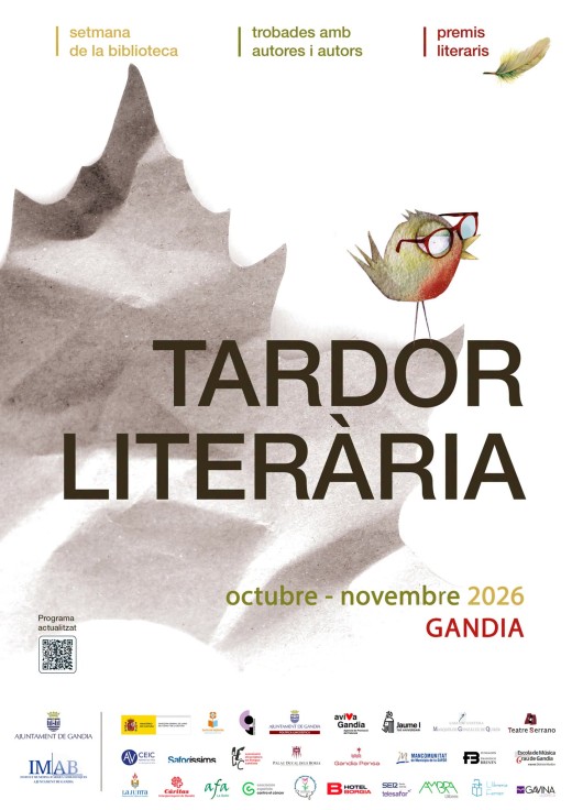 Gandia programa 60 actividades en la sexta edición de la Tardor Literària