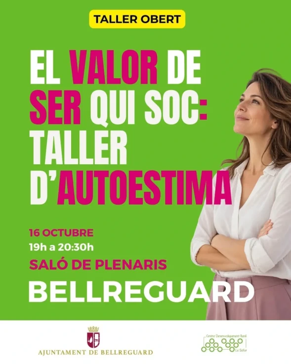 Bellreguard organiza un taller gratuito para fortalecer la autoestima y el bienestar emocional