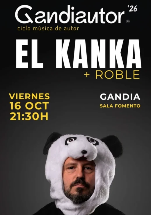 Gandia recibe a El Kanka en una nueva cita del ciclo Gandiautor