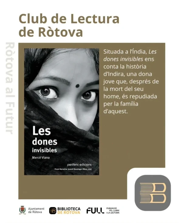 Ròtova dedica una nueva sesión de su Club de Lectura a la novela Les dones invisibles de Mercé Viana