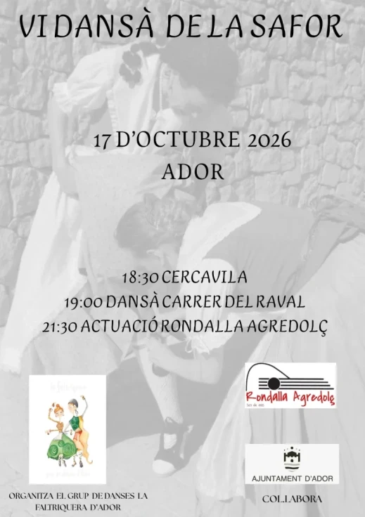 Ador celebra la VI Dansà de la Safor con una jornada dedicada al folclore y la tradición valenciana