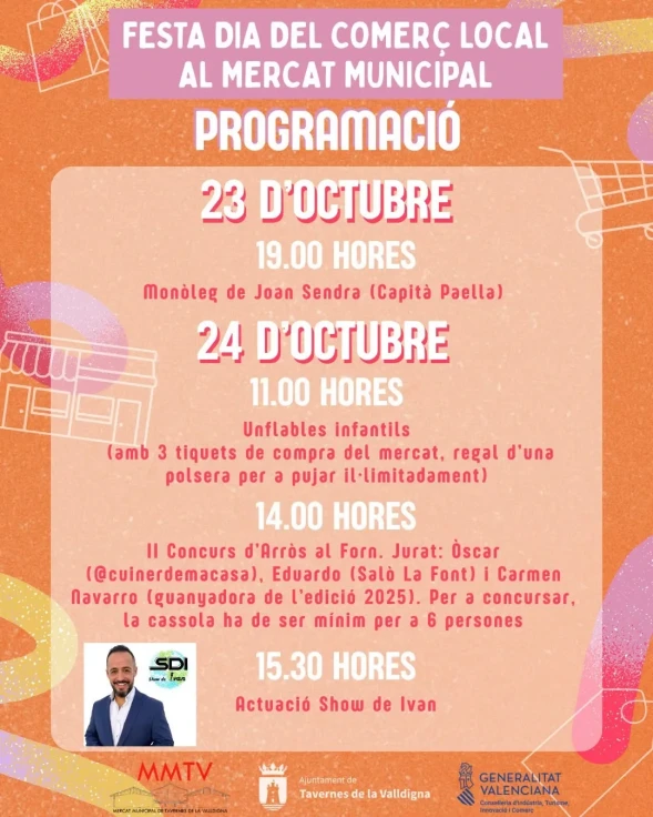 Tavernes de la Valldigna celebra el Día del Comercio Local con actividades para toda la familia