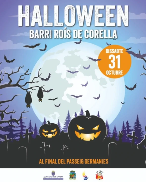 Gandia celebrará Halloween en el barrio de Roís de Corella con disfraces, cena popular y discomóvil