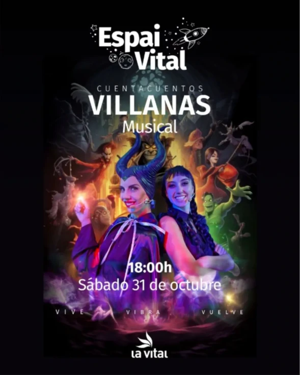El CC La Vital celebrará Halloween con el espectáculo musical infantil Villanas