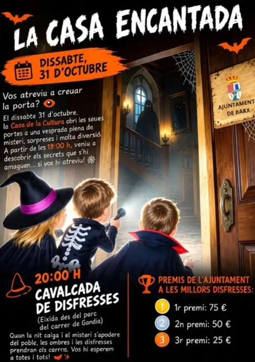 Barx celebrará Halloween con una casa encantada, una cabalgata de disfraces y premios