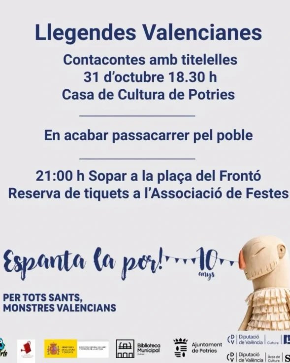Potries celebra el décimo aniversario de Espanta la por con una jornada de leyendas valencianas