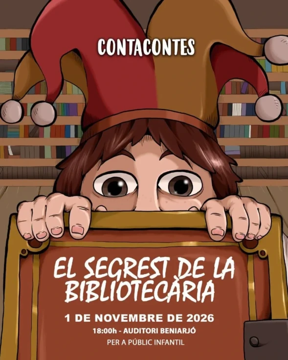 Beniarjó ofrece un cuentacuentos infantil con la historia de El secuestro dela bibliotecaria