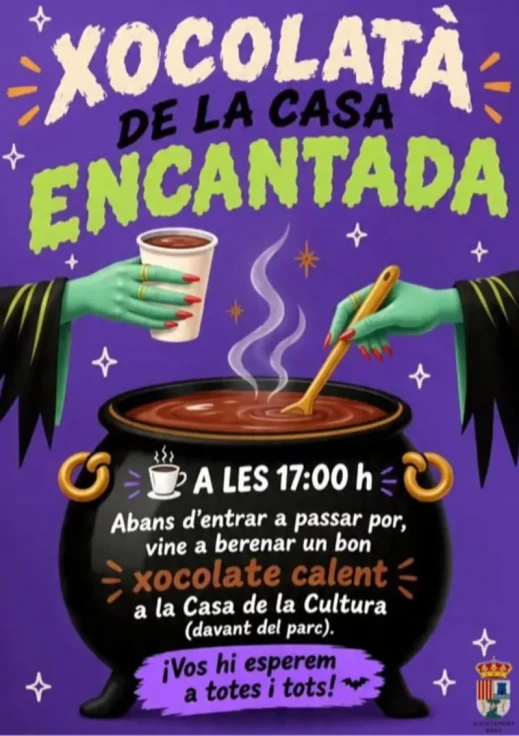 Barx organiza una chocolatada terrorífica antes de visitar la Casa Encantada