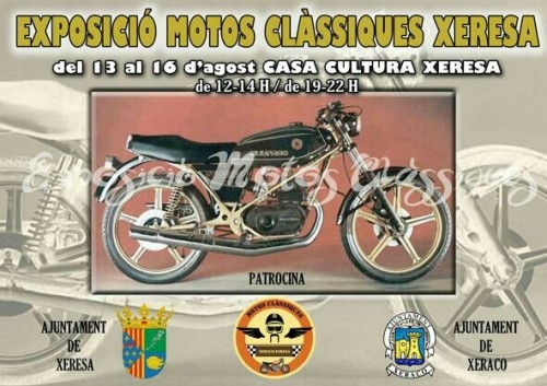 Xeresa acoge una exposición de motos clásicas