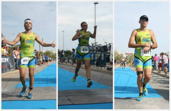 Los atletas de Gandia participan en el segundo triatlón de Sagunto