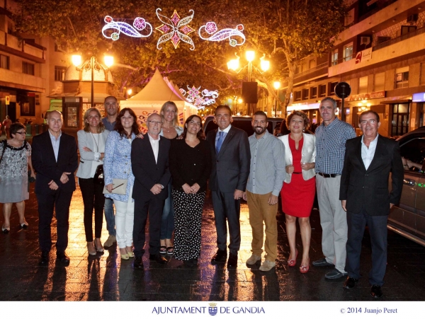 Inauguración de la iluminación especial de la Feria y Fiestas de Gandia