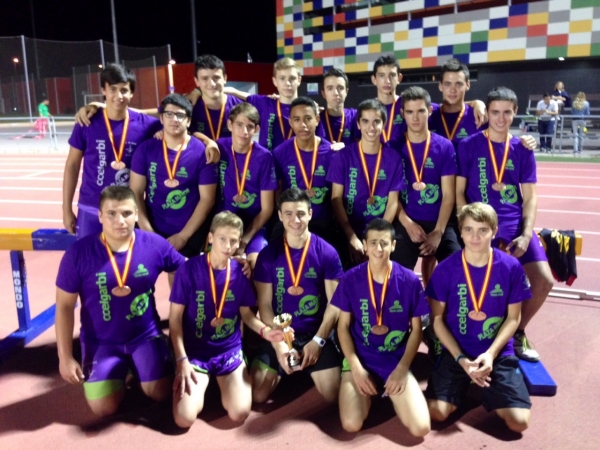 Los atletas de Gandia quedan terceros en el Campeonato de España de Clubs Cadete al aire libre