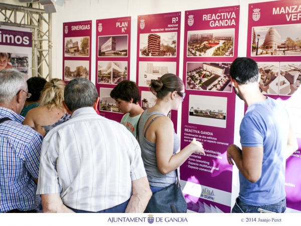 Los ciudadanos de Gandia votan sus mejores ideas para el solar del hospital Francisco de Borja