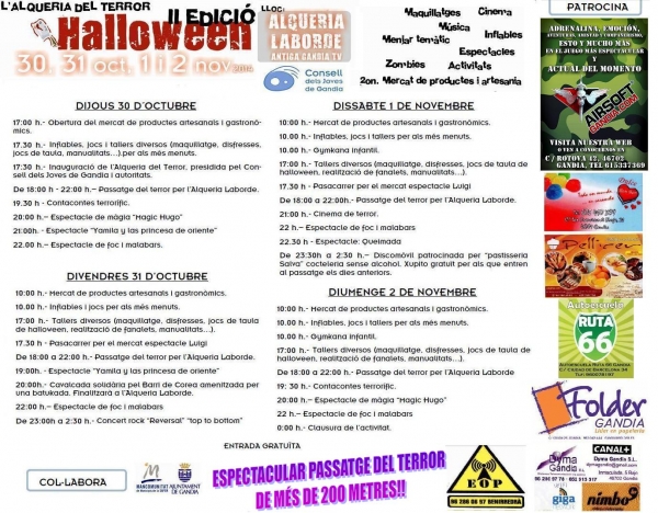 El Consejo de Jóvenes de Gandia organiza una gran fiesta para Halloween