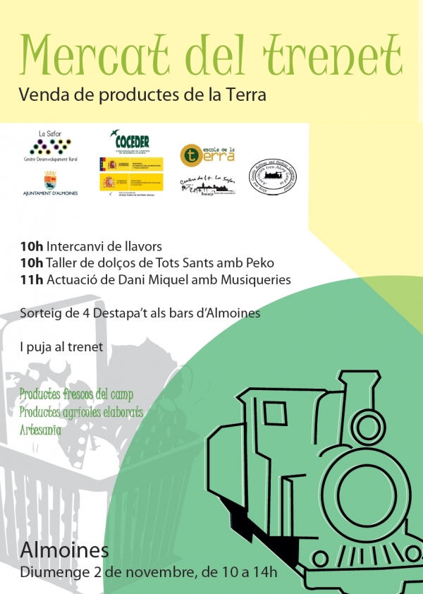 El Parque del Trenet de Almoines acoge este domingo un mercado con taller de dulces