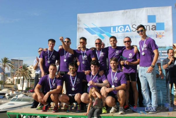 El equipo masculino de Remo de Gandia queda tercero en la liga Suma de Calpe