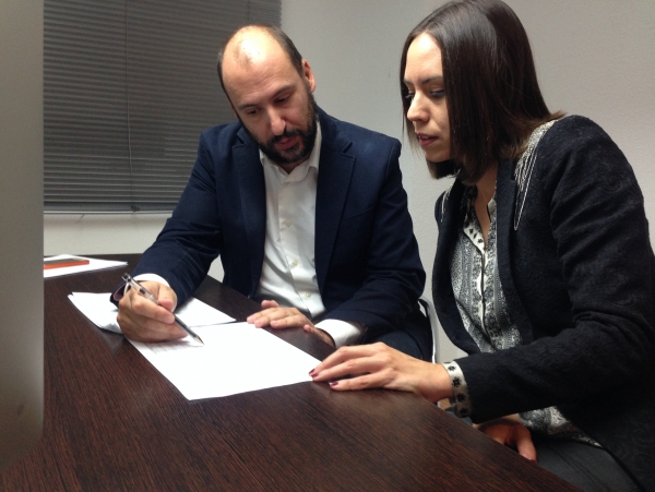 La alcaldable del PSOE de Gandia, Diana Morant, analiza los Presupuestos valencianos para 2015