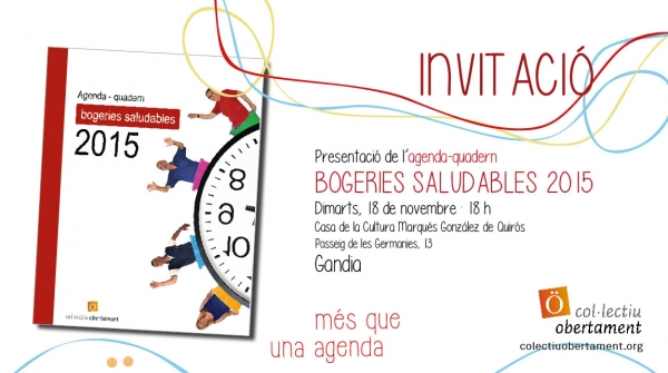 Obertament presenta su Agenda-Cuaderno 2015 en Gandia