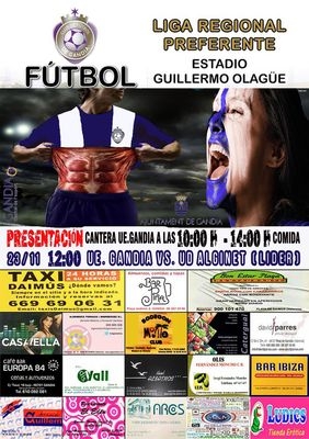 La Cantera del UE Gandia se presenta este domingo
