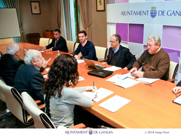 El Patronato de la Fundación Palau Ducal de Gandia analiza las obras del edificio y sus proyectos de futuro