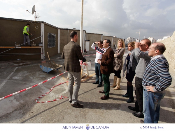El Ayuntamiento de Gandia inicia los trabajos de mejora de las instalaciones del   Club de Pesca 