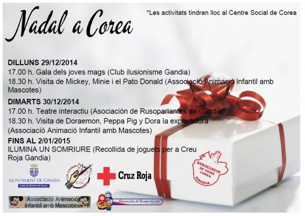El barrio de Corea de Gandia continúa con su programación de actividades de Navidad