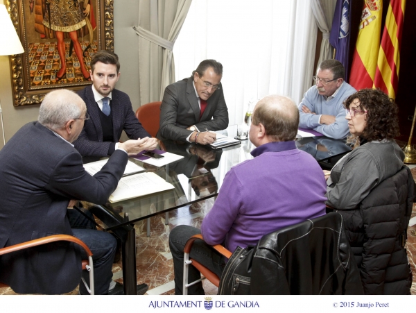 El Alcalde de Gandia, Arturo Torró, se reúne con CCOO