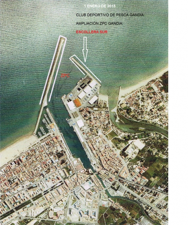 En el Puerto de Gandia se podrá pescar en la escollera sur