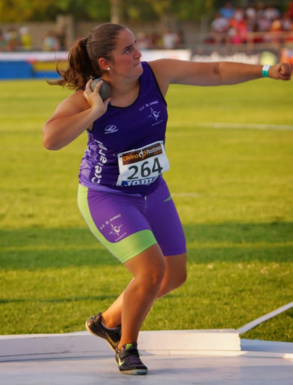 La atleta de Gandia Ainhoa Martínez queda cuarta en el Campeonato de España promesas