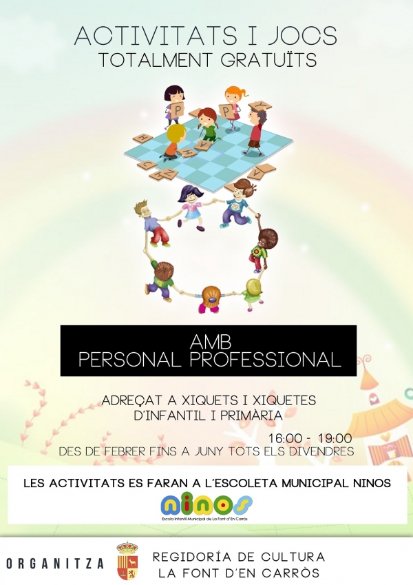 La Font d´en Carròs organiza actividades y juegos gratuitos