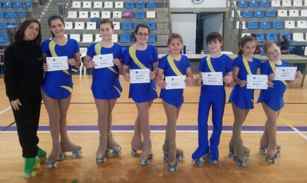 La Escuela de Patinaje Artístico Gandía Hockey Club pasa con éxito las pruebas de nivel