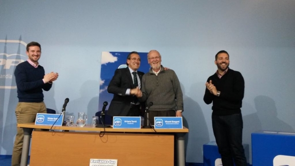 Arturo Torró encabezará la lista del PP de Gandia en las municipales de mayo