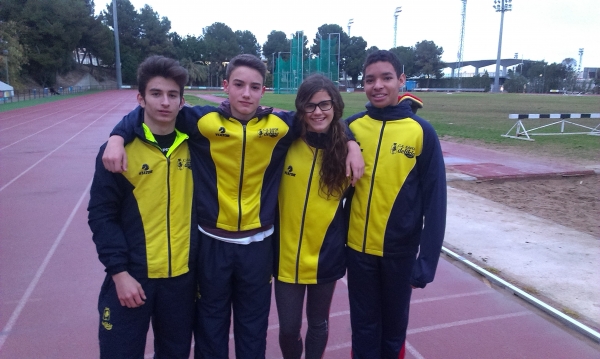Cuatro atletas del CA Safor de Gandia participan en el campeonato de España cadete en pista cubierta