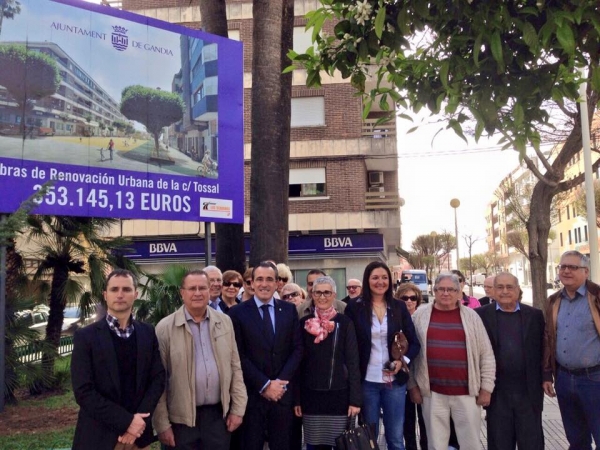 Se inician las obras de remodelación de la calle Tossal en Gandia