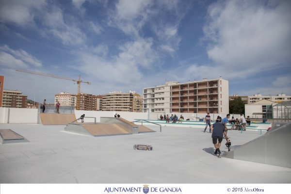 NNGG del PP de Gandia satisfechos con el nuevo SkatePark