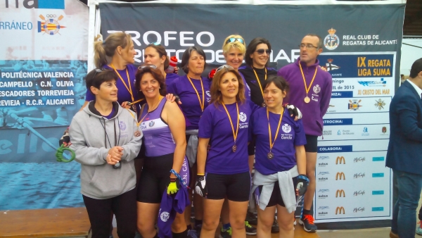 El equipo de remo del RCN Gandia obtiene una plata y un bronce