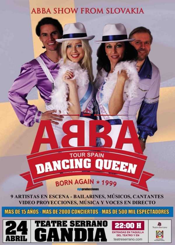 El Teatro Serrano de Gandia acoge este fin de semana un concierto tributo a Abba y el monólogo de Luis Piedrahita