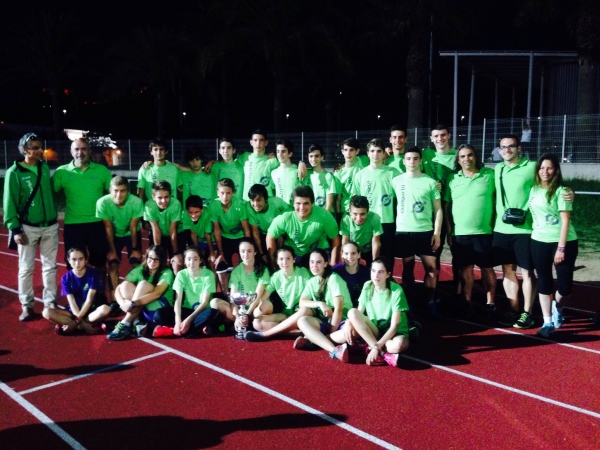 El equipo de atletismo CC El Garbí de Gandia se proclama campeón provincial cadete por equipos al aire libre