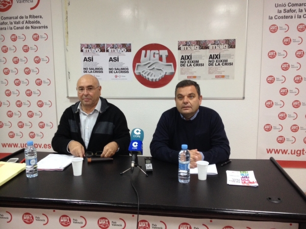 UGT y CCOO de la Safor-Valldigna preparan la conmemoración del 1 de mayo