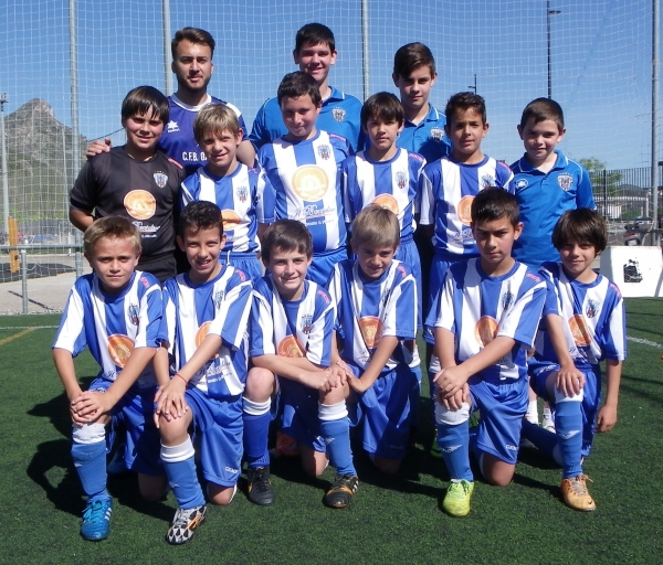 El equipo Benjamín A del CF Base Gandia se proclama campeón de Liga
