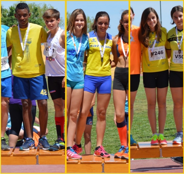 Los atletas infantiles del CA Safor Delikia Sport de Gandia logran 9 medallas en Campeonato Provincial Infantil