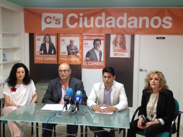 Ciudadanos Gandia valora negativamente la gestión económica de los gobiernos locales del PSOE y PP