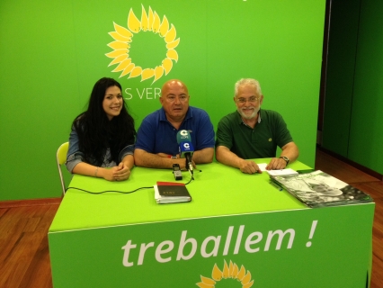 Los Verdes de Gandia reciben la visita de Toni Roderic, Presidente de Los Verdes de España