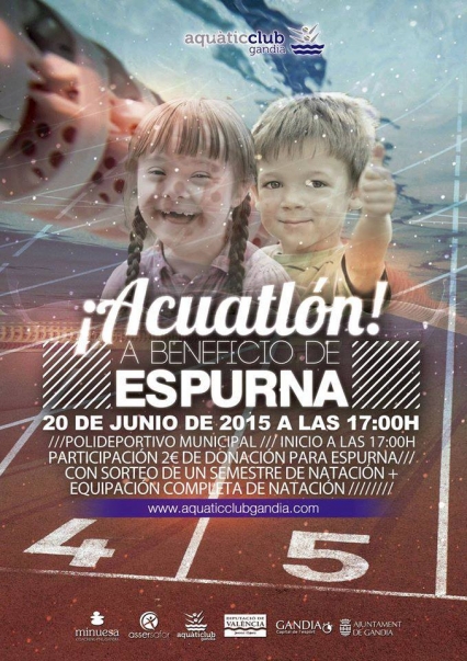 Gandia celebra el primer Aquatlon Solidario a beneficio de Espurna