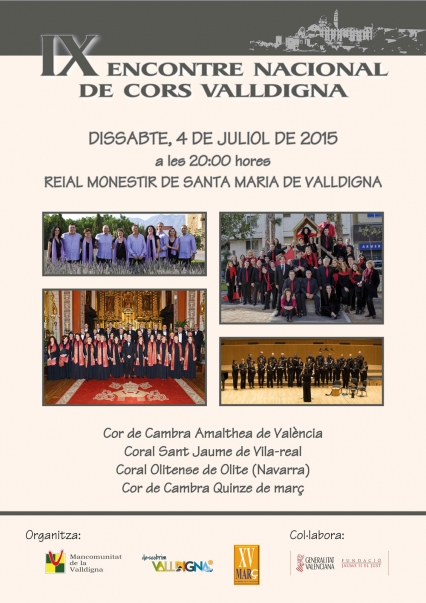 Llega a la Valldigna el noveno Encuentro Nacional de Coros