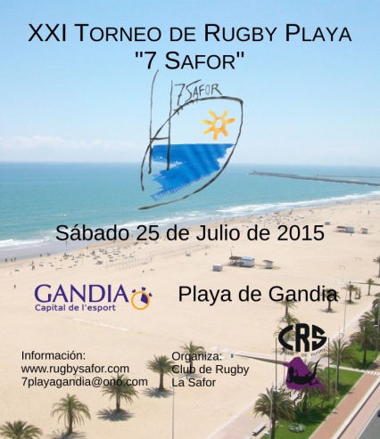 Gandia celebra el vigésimo primer Torneo de Rugby Playa “7 Safor”