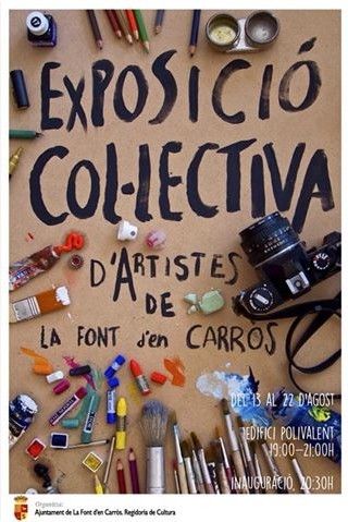 La Font d´En Carrós acoge una exposición colectiva de artistas locales