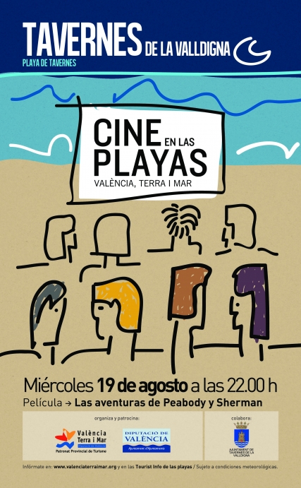 El Ayuntamiento de Tavernes de la Valldigna concluye hoy el cine en la playa