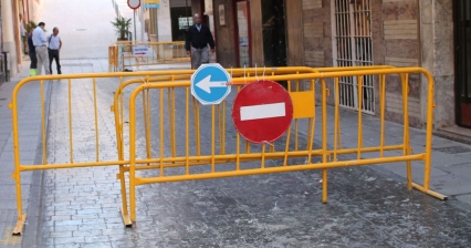Gandia corta algunas calles durante la instalación de Gas Natural